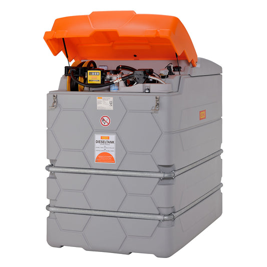CUBE diesel tank, Outdoor Premium, capacity 2500 l, with electric pump 72 l/min.