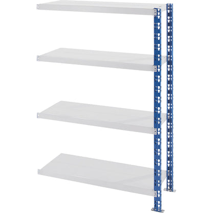 Universal boltless shelving unit, robust, sheet steel shelves, HxWxD 1508 x 1025 x 500 mm, extension shelf unit.