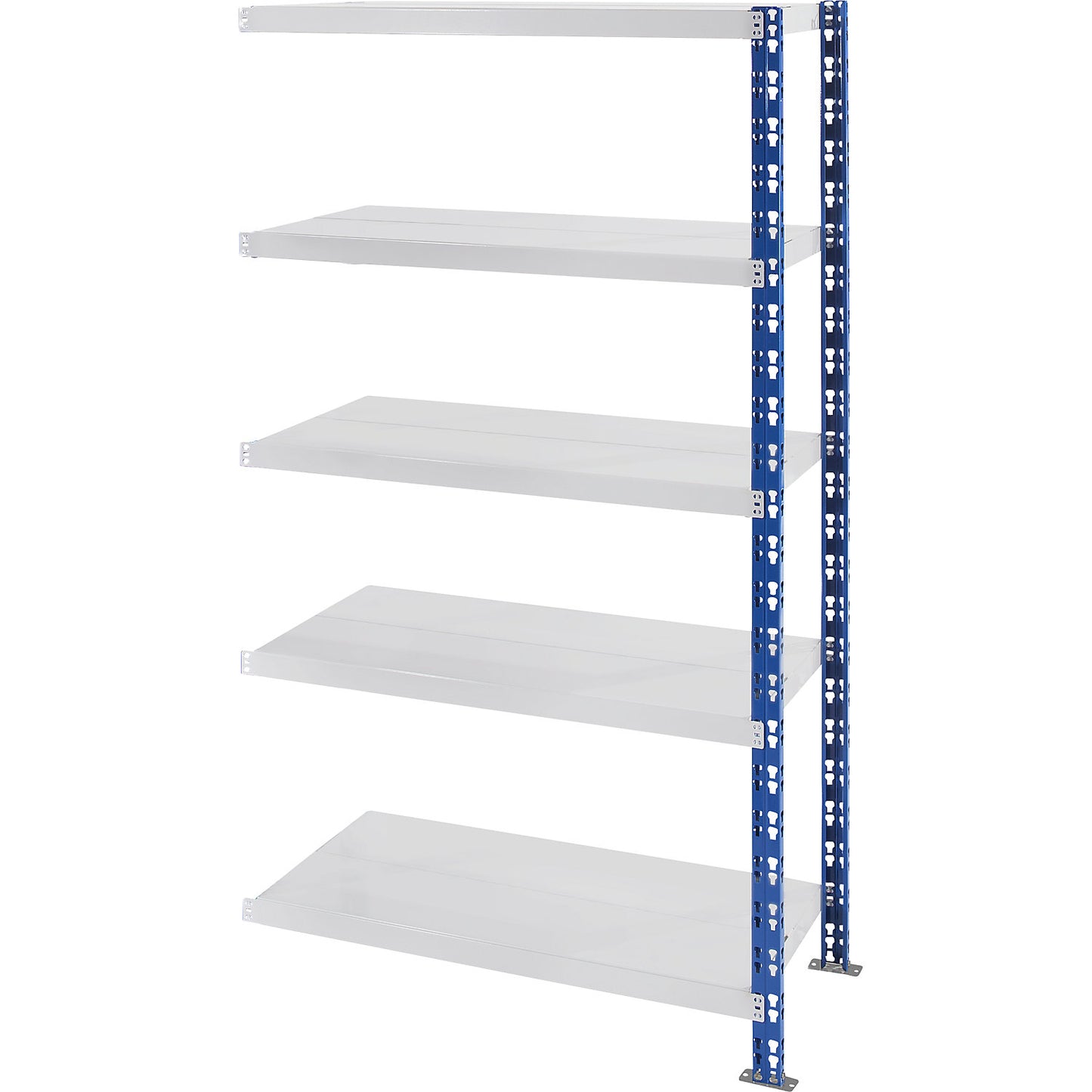 Universal boltless shelving unit, robust, sheet steel shelves, HxWxD 1820 x 1025 x 600 mm, extension shelf unit.