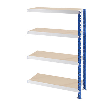Universal boltless shelving unit, robust, chipboard shelves, HxWxD 1508 x 1025 x 600 mm, extension shelf unit.