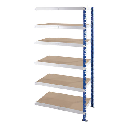 Universal boltless shelving unit, robust, chipboard shelves, HxWxD 1976 x 1025 x 500 mm, extension shelf unit.