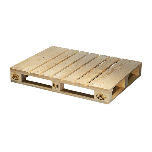 Euro pallet, EUR2 with bottom deck, ISPM 15, pack of 10, 1+ packs.