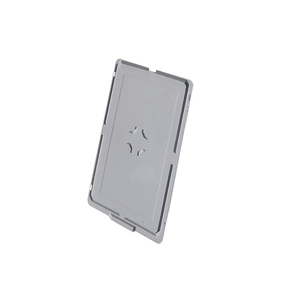 Lid for plastic stacking container, for LxW 600 x 400 mm, grey.