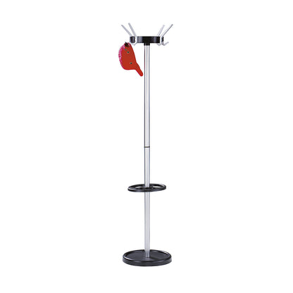 Coat stand, classic, made of steel, 4 hat hooks, 8 coat hooks.
