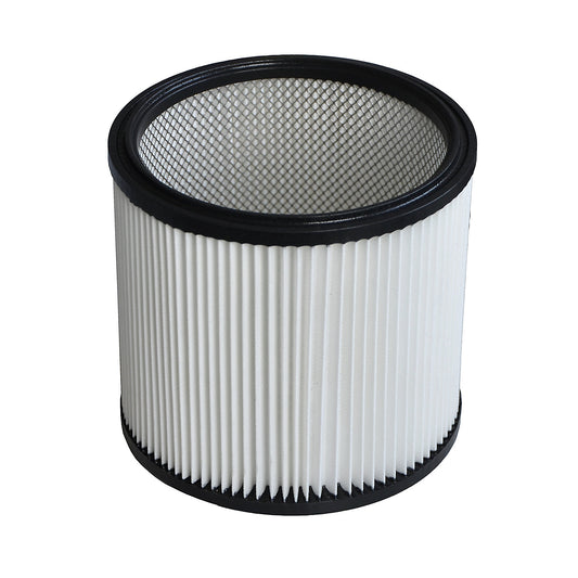 Concertina filter cartridge, with approx. 3200 cm² polyester filter surface, for professional vacuum cleaners.
