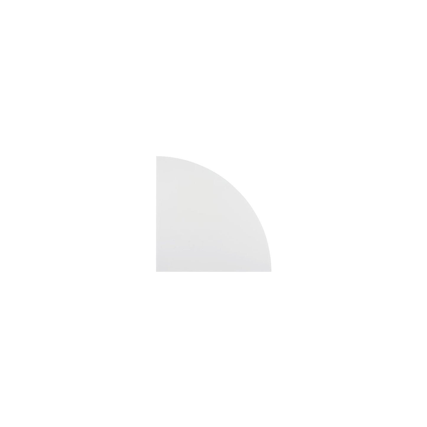 Linking top, corner panel 90°, rounded, white.