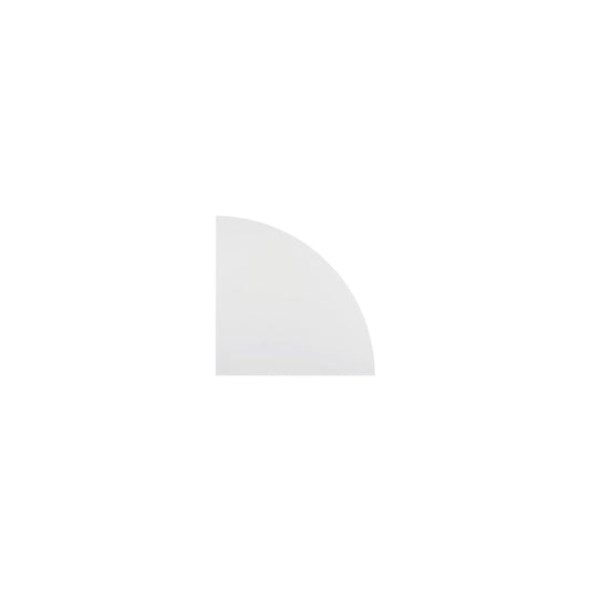 Linking top, corner panel 90°, rounded, white.