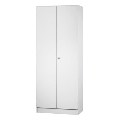 Filing cupboard, 4 shelves, HxWxD 2004 x 800 x 420 mm, white.