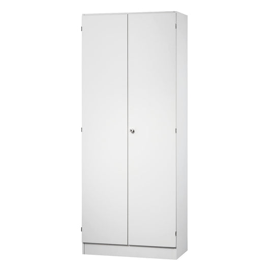 Filing cupboard, 4 shelves, HxWxD 2004 x 800 x 420 mm, white.