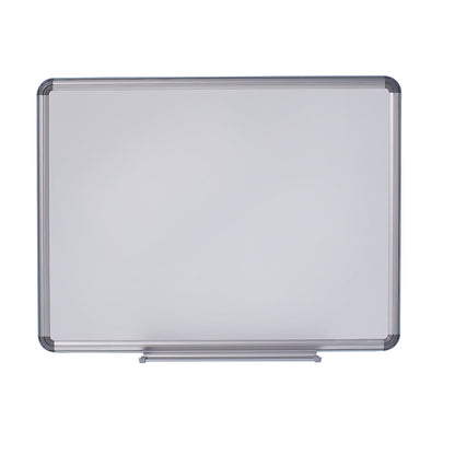 Designer notice board, sheet steel, painted, WxH 600 x 450 mm, white.