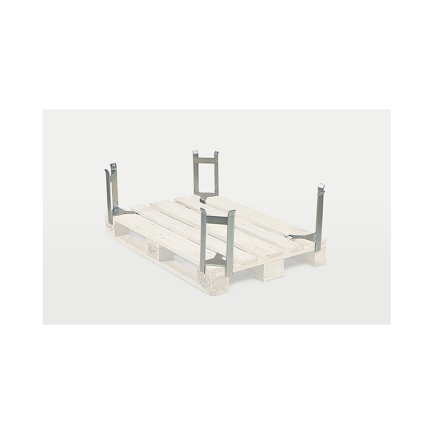 Spacer, pack of 4, for pallet to pallet, 250 mm clearance height.