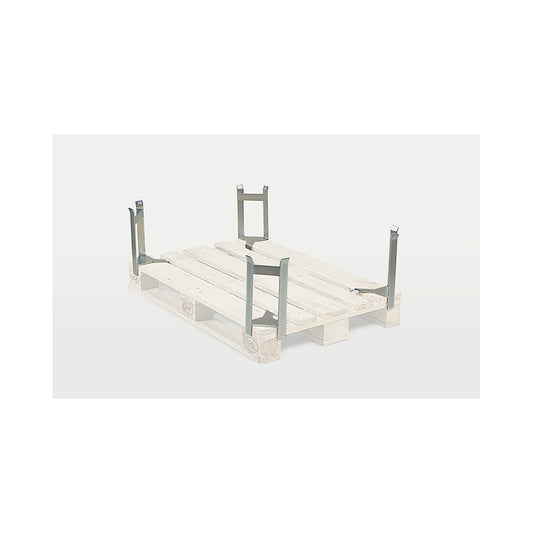 Spacer, pack of 4, for pallet to pallet, 250 mm clearance height.