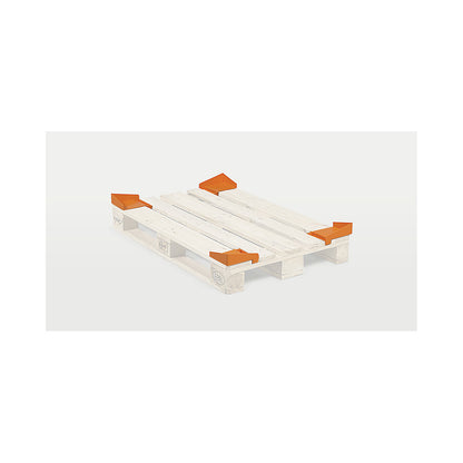 Anti-slip corner, orange, pack of 20, LxWxH 190 x 165 x 60 mm.