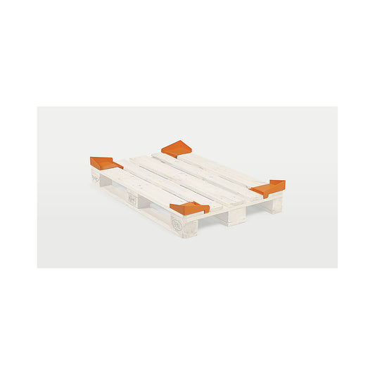 Anti-slip corner, orange, pack of 20, LxWxH 190 x 165 x 60 mm.
