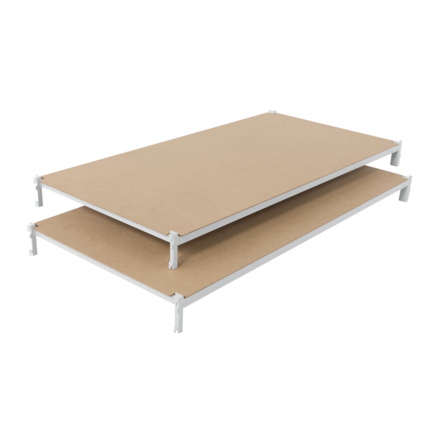 Hardboard shelf panel, pack of 2, WxD 1000 x 600 mm.