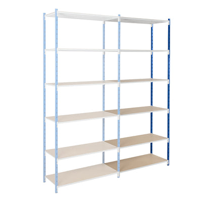 Hardboard shelf panel, pack of 2, WxD 1250 x 500 mm.