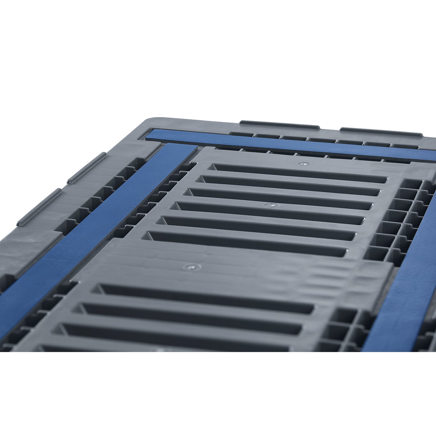 Heavy duty pallet, low density polyethylene, width 1000 mm, grey, 1+ items.