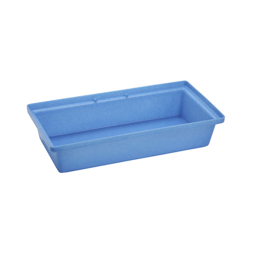 PE small container and pallet tray, LxWxH 800 x 400 x 170 mm, sump capacity 30 l, without grate.