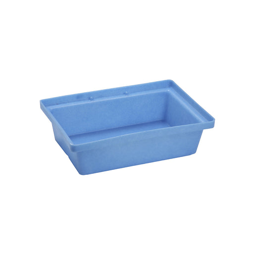 PE small container and pallet tray, LxWxH 600 x 400 x 170 mm, sump capacity 20 l, without grate.