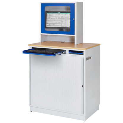 Computer cupboard, type W060/3, HxWxD 1820 x 1030 x 660 mm.