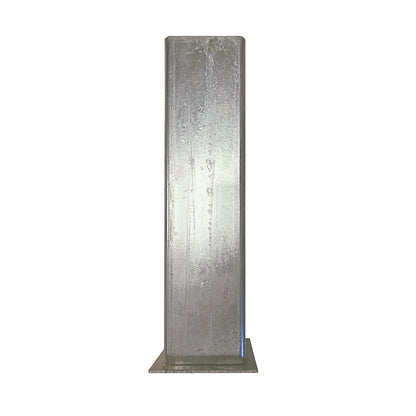 Ground sleeve, with locking cap, for gate barrier.
