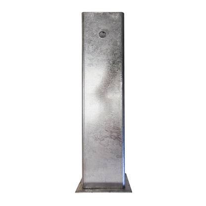 Ground sleeve, with locking cap, for gate barrier.