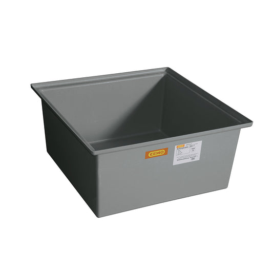 GRP base sump tray, 1 x 200 litre drum, without certification, without grate.