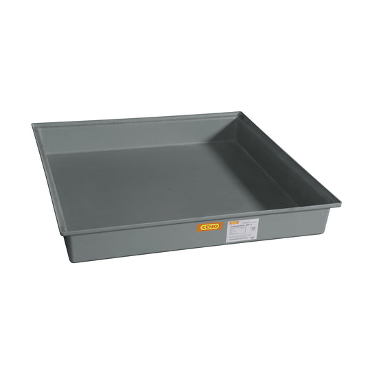 GRP base sump tray, 4 x 200 litre drums, without certification, without grate.