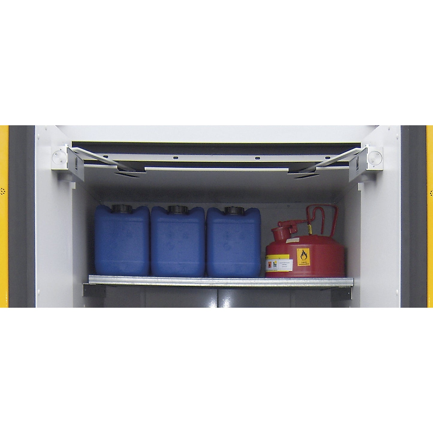 Mesh grid shelf for drum cupboard, WxD 900 x 900 mm, max. load 75 kg.