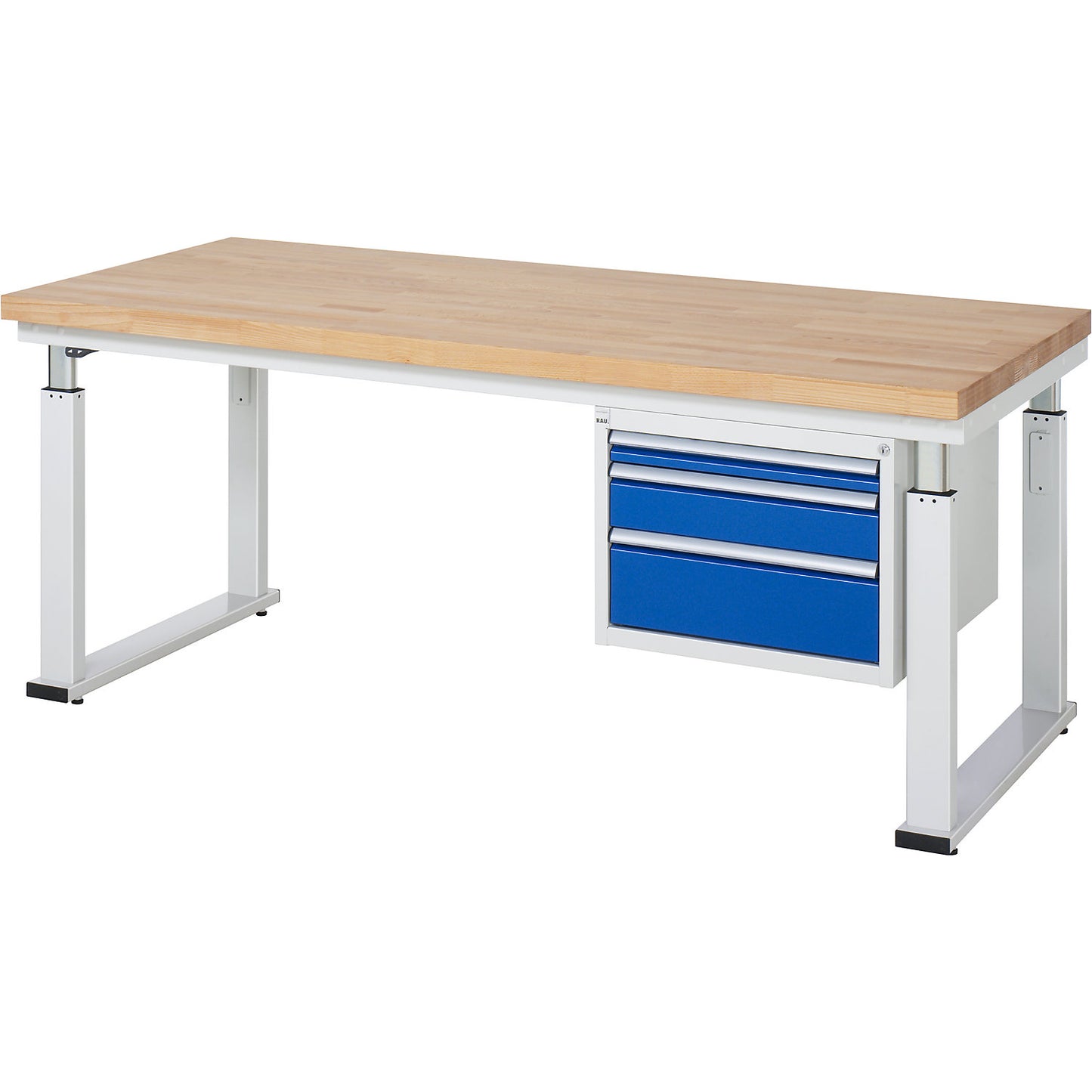Drawer container below table top, WxD 580 x 650 mm, for table series 600, drawer height 1 x 60, 1 x 120, 1 x 180 mm.