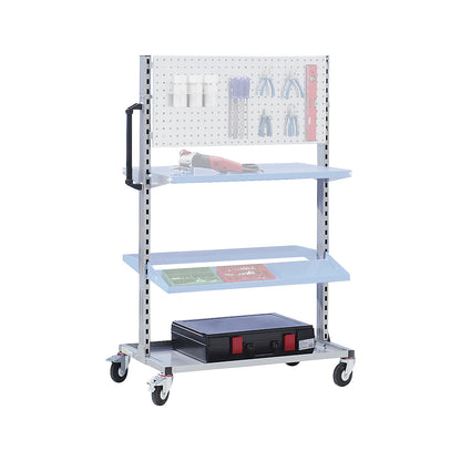 Workshop unit, modular, for 2 panels per side, standard model without panels.
