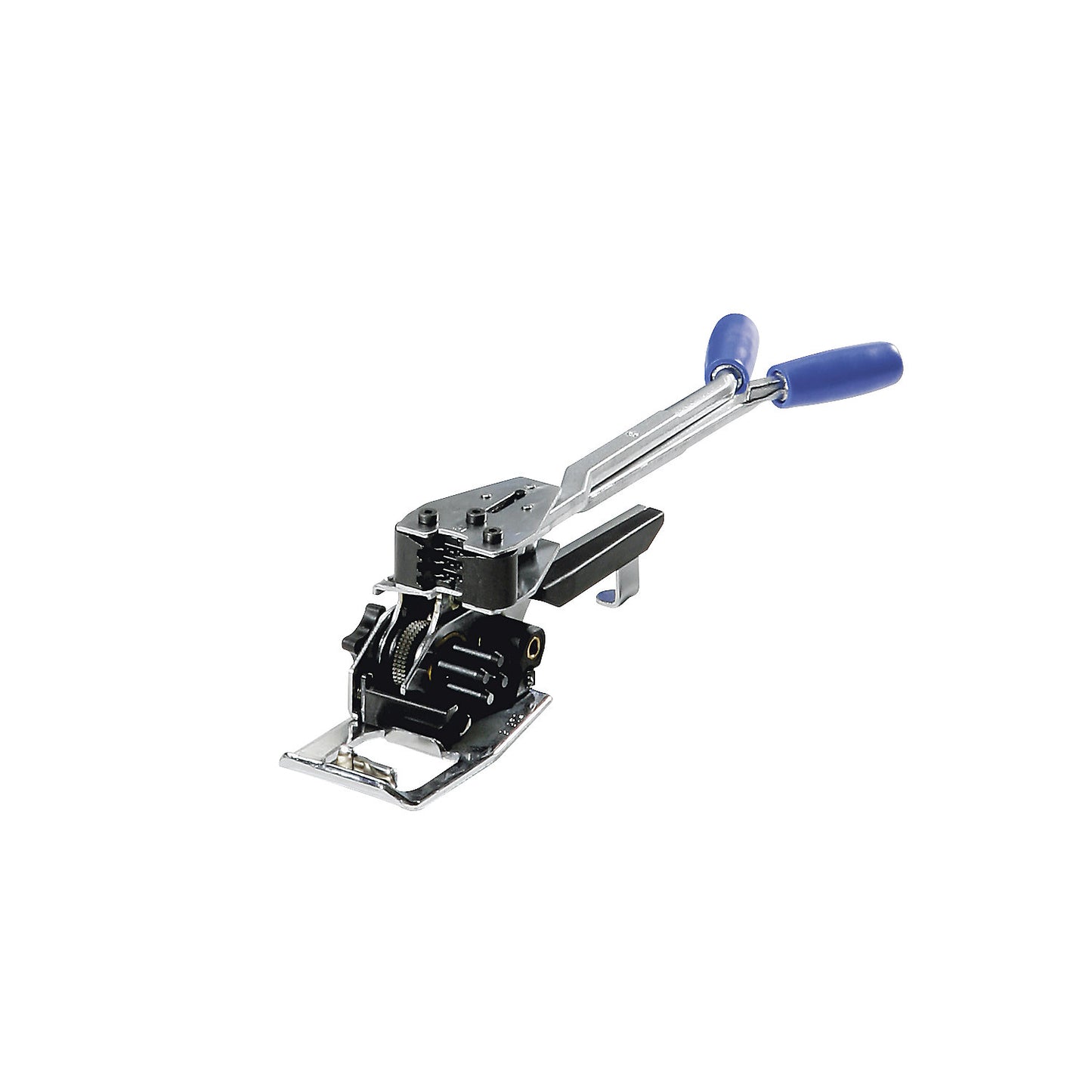 Tensioning and sealing tool for PP strapping, manual, professional combination tensioner, for strap width 13 mm.
