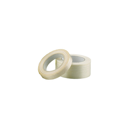 Reinforced tape, for handheld dispensers, pack of 48 rolls, transparent, tape width 19 mm.