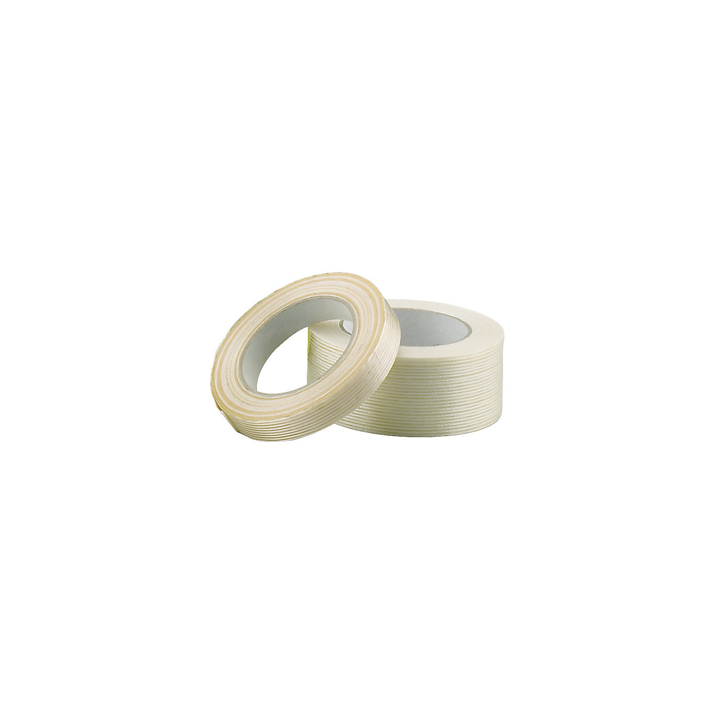 Reinforced tape, for handheld dispensers, pack of 18 rolls, transparent, tape width 50 mm.
