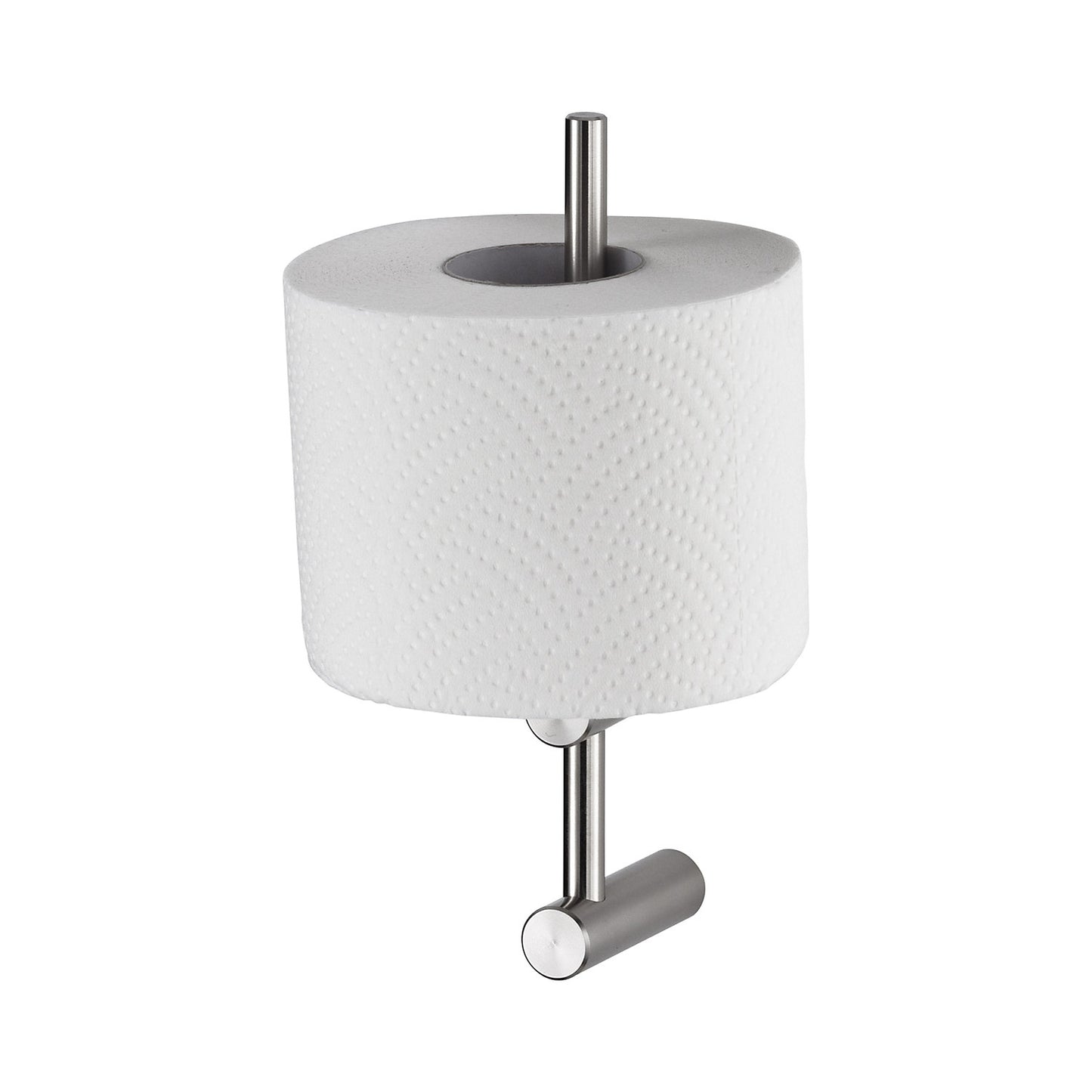 Toilet paper holder, for spare rolls, stainless steel.