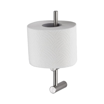 Toilet paper holder, for spare rolls, stainless steel.