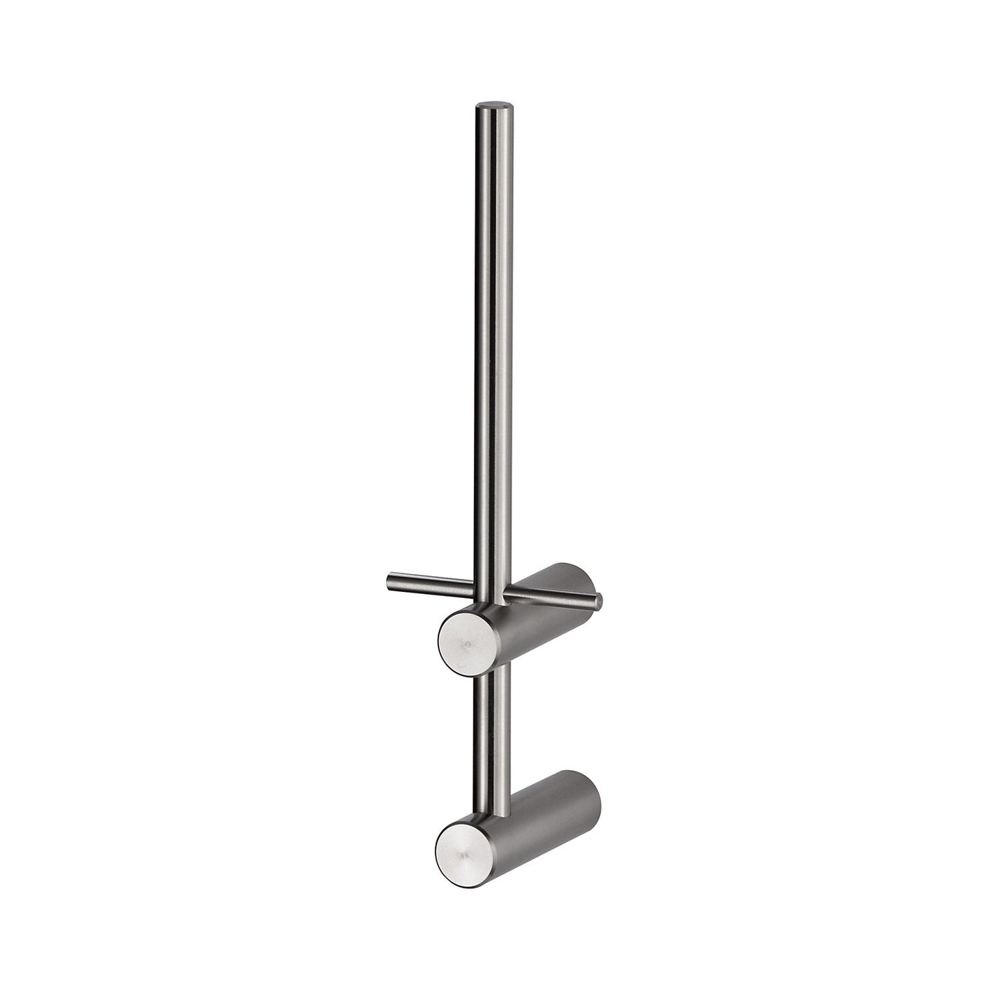 Toilet paper holder, for spare rolls, stainless steel.