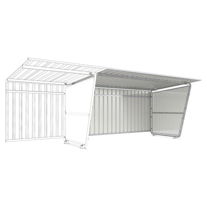 Side panel for shelter Siegen, for single-sided model, panel left/right.