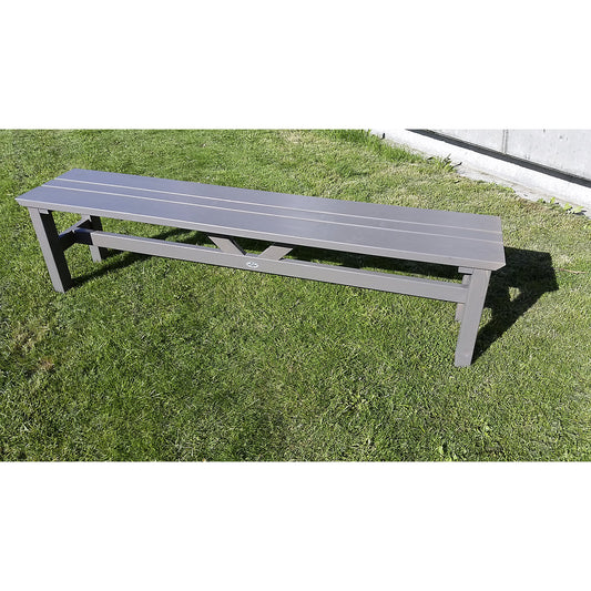 VIKING outdoor furniture series, bench seat, grey, length 1900 mm.