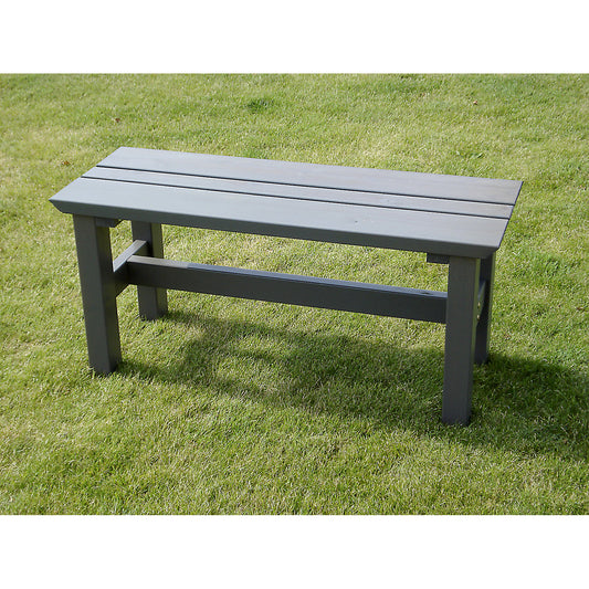 VIKING outdoor furniture series, bench seat, grey, length 1000 mm.