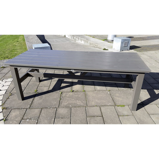 VIKING outdoor furniture series, table LxWxH 2200 x 900 x 770 mm, grey.