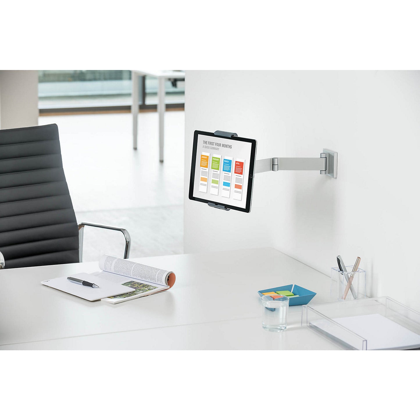Tablet holder, HOLDER WALL ARM, for tablet sizes from 7 - 13''.