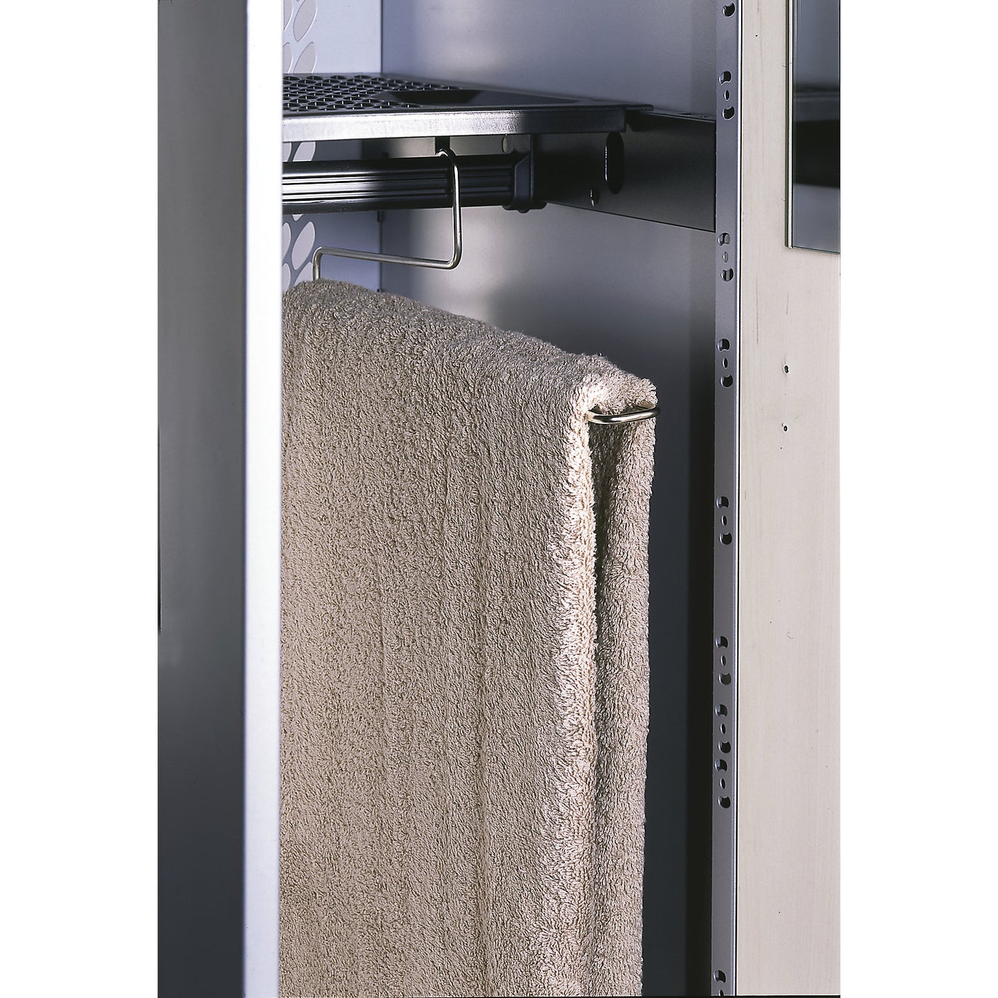 Towel rail, sliding, 0.10 kg.