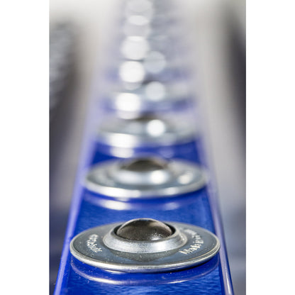 Ball unit rail, length 1000 mm, width 50 mm, division 75 mm.