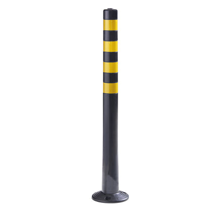 High visibility marking, bending, pack of 2, Ø 80 mm, height 1000 mm, black/yellow.