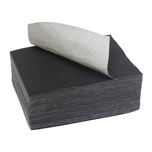 Fleece floor mat cloths, WxL 400 x 500 mm, pack of 50, with non-slip coating.