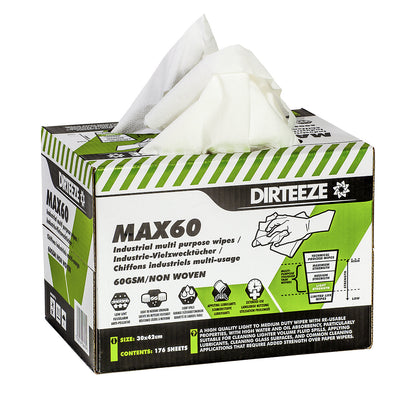 Cleaning cloths, WxL 300 x 420 mm, light, white rice pattern, pack of 176.