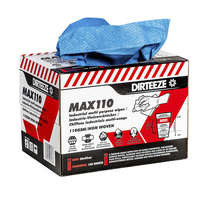 Cleaning cloths, WxL 300 x 420 mm, heavy, blue honeycomb pattern, pack of 160.