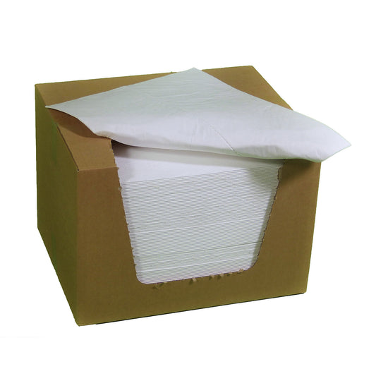 Fleece cloths, two ply, WxL 400 x 500 mm, pack of 100, heavy, perforated in centre.