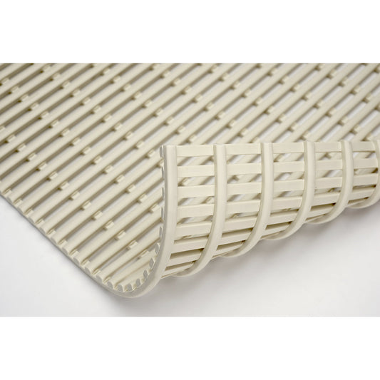 Floor matting, PVC free, per metre, ivory, width 800 mm.